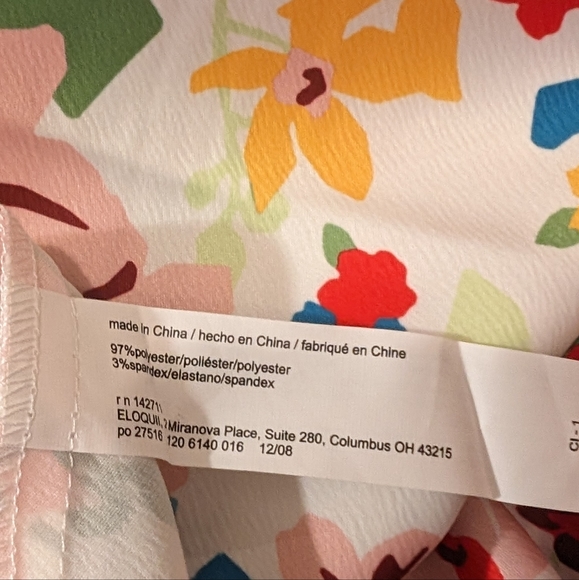 Floral print satin skirt - size 14 - Eloquii - Picture 3 of 5